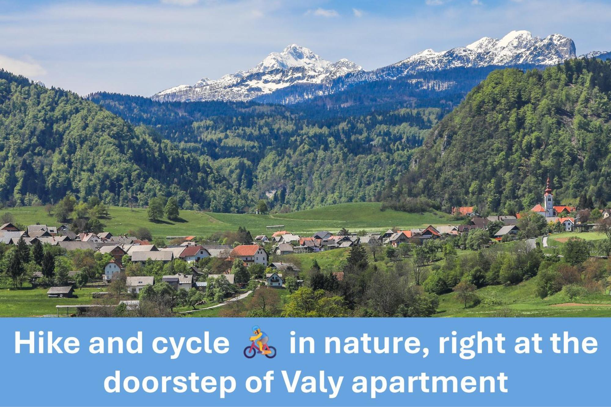 Apartment Valy - Free Bikes, Relaxing Terrace & Near Bled Kültér fotó
